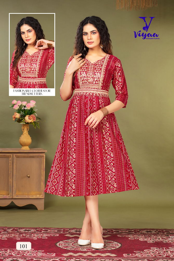 Nora Belt By Viyaa Printed Kurtis Catalog